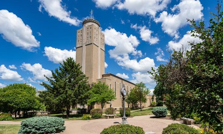 Christ the King chapel in spring